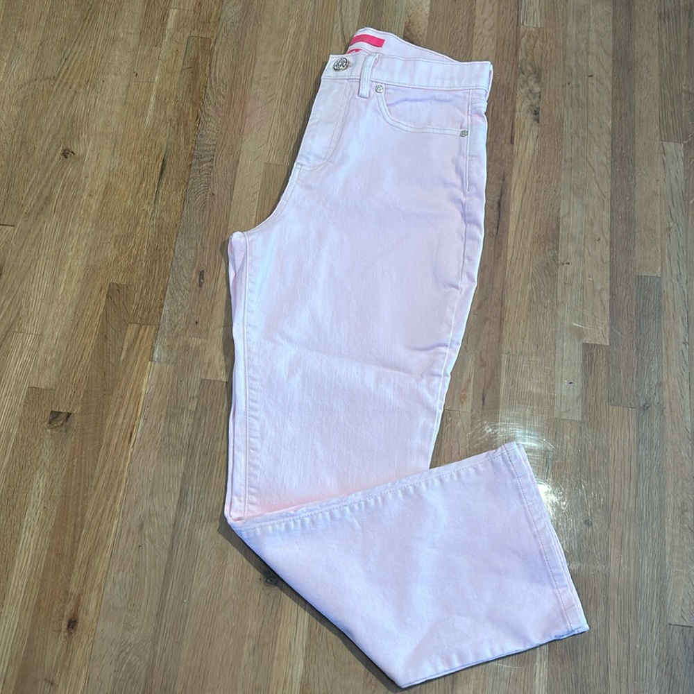 Lilly Pulitzer light pink cropped jean